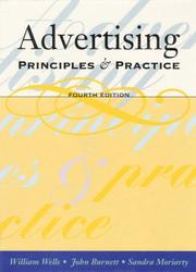 Cover of: Advertising by William Wells, John Burnett, Sandra E. Moriarty