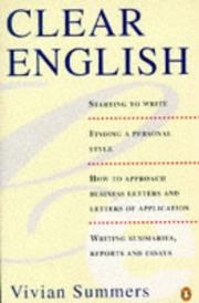 Cover of: Clear English