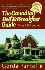 Cover of: The Canadian Bed and Breakfast Book 1996-1997 by Gerda Pantel