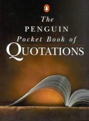 Cover of: The Penguin Pocket Book of Quotations