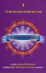 Cover of: The Ultimate Quiz Challenge by Derek O'Brien