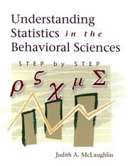 Understanding statistics in the behavioral sciences by Judith A. McLaughlin