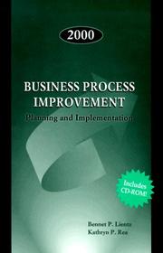 Cover of: 2000 Business Process Improvement: Planning and Implementation