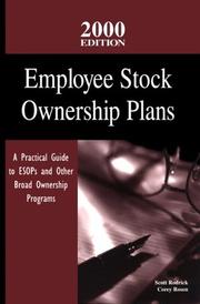 Cover of: Employee Stock Ownership Plans: A Practical Guide to Esops and Other Broad Ownership Programs : 2000 Edition