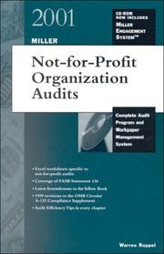 Cover of: Not-for-Profit Organization Audits | Warren Ruppel