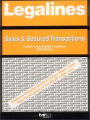 Cover of: Legalines: Sales & Secured Transactions : Adaptable to Fifth Edition of Speidel Casebook