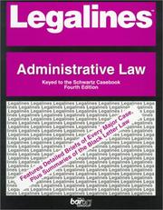 Cover of: Legalines: Administrative Law  by Jonathan Neville