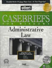 Cover of: Casebriefs by Gilbert Law Summaries, Gilbert Law Summaries