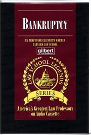 Cover of: Bankruptcy by Elizabeth Warren (undifferentiated)