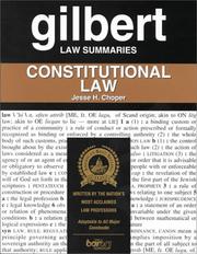 Cover of: Gilbert Law Summaries by Jesse H. Choper