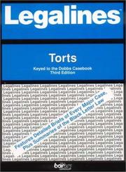 Cover of: Legalines: Torts: Adaptable to the Dobbs Casebook