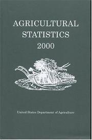 Cover of: Agricultural Statistics, 2000 (001-000-04675-6)