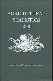 Cover of: Agricultural Statistics, 2000 (001-000-04675-6) by 