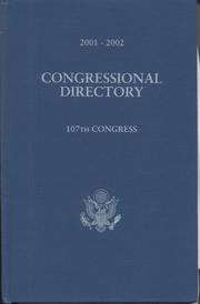 Cover of: Official Congressional Directory, 2001-2002 (Cloth) (Official Congressional Directory) by Joint Committee on Printing Congress (U.S.)