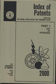 Cover of: Index of Patents, 2000, Pt. 1, List of Patentees