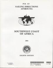 Cover of: Southwest Coast of Africa, 2001 (Paper with CD-ROM): Pub. 123 (Sailing Directions (Enroute))