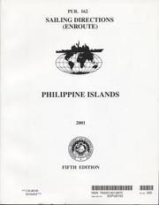 Cover of: Philippine Islands, 2001 (Paper with CD-ROM): Pub. 162 (Sailing Directions (Enroute)) by National Imagery and Mapping Agency (U.S.)