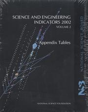 Cover of: Science and Engineering Indicators, 2002: Appendix Tables (Science and Engineering Indicators)