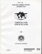 Cover of: Greenland and Iceland, 2002 (Paper with CD-ROM): Pub. 181 (Sailing Directions (Enroute))