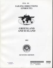 Cover of: Greenland and Iceland, 2002 (Paper with CD-ROM): Pub. 181 (Sailing Directions (Enroute)) by National Imagery and Mapping Agency (U.S.)