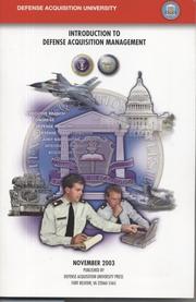 Cover of: Introduction to Defense Acquisition Management, 2003 by 