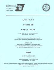 Cover of: Light List, 2004. V. 7: Great Lakes and the St. Lawrence River above the St. Regis River