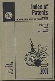 Cover of: Index of Patents, 2001, Pt. 1, List of Patentees, V. 1-2