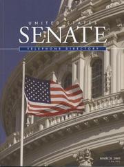 Cover of: United States Senate Telephone Directory, March 2005