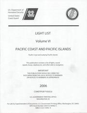Cover of: Light List, 2006, V. 6, Pacific Coast and Pacific Islands: Pacific Coast and Pacific Islands