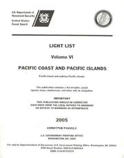 Cover of: Light List, 2005, V. 6: Pacific Coast and Pacific Islands