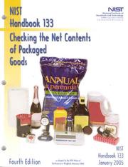 Cover of: Checking the Net Contents of Packaged Goods: as Adopted by the 89th National Conference on Weights and Measures, 2004