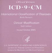 Cover of: ICD-9-CM, International Classification of Diseases Ninth Revision Clinical Modification Sixth Edition, October 2005