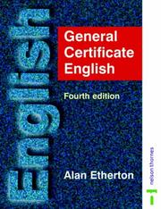 Cover of: General Certificate English by A.R.B. Etherton