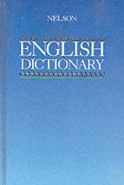 Cover of: Nelson English Dictionary (Nelsons English Dictionary)