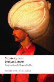 Cover of: Persian Letters (Oxford World's Classics) by Charles-Louis de Secondat baron de La Brède et de Montesquieu