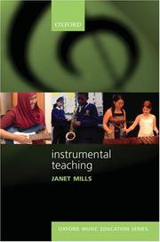 Cover of: Instrumental Teaching (Oxford Music Education)