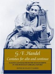 Cover of: Cantatas for Alto and Continuo: 16 Alto Cantatas from the Manuscripts in the Bodleian Library