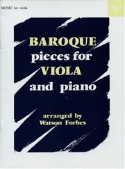 Cover of: Baroque Pieces for Viola and Piano (Oxford Music for Clarinet)