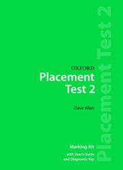 Cover of: Oxford Placement Tests by Dave Allan