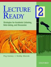 Lecture Ready Student Book 2 by Peg Sarosy