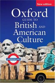 Oxford Guide to British and American Culture by Jonathan Crowther