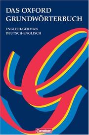 Cover of: Das Oxford Grundworterbuch (English-German/Deutsch-Englisch) by OUP