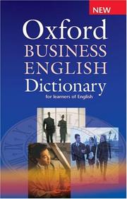 Cover of: Oxford Business English Dictionary for Learners of English (Elt) by Dilys Parkinson