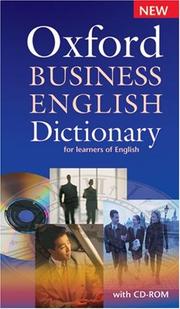 Cover of: Oxford Business English Dictionary for Learners of English (Elt) by Dilys Parkinson