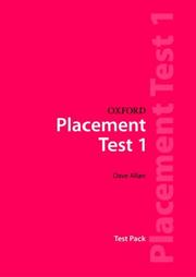 Cover of: Oxford Placement Tests by Dave Allan