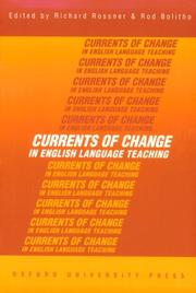 Cover of: Currents of Change in English Language Teaching