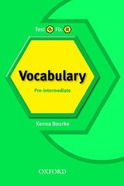 Cover of: Test It, Fix It - English Vocabulary by Kenna Bourke, Amanda Maris