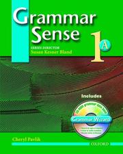 Cover of: Grammar Sense 1: Grammar Sense 1A Student Book with Wizard CD-ROM (Grammar Sense)