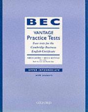 Cover of: BEC Practice Tests by Vanessa Jakeman, Russell Whitehead