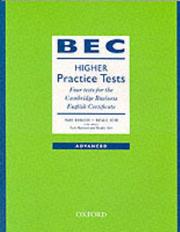 Cover of: BEC Practice Tests by Mark Harrison, Rosalie Kerr